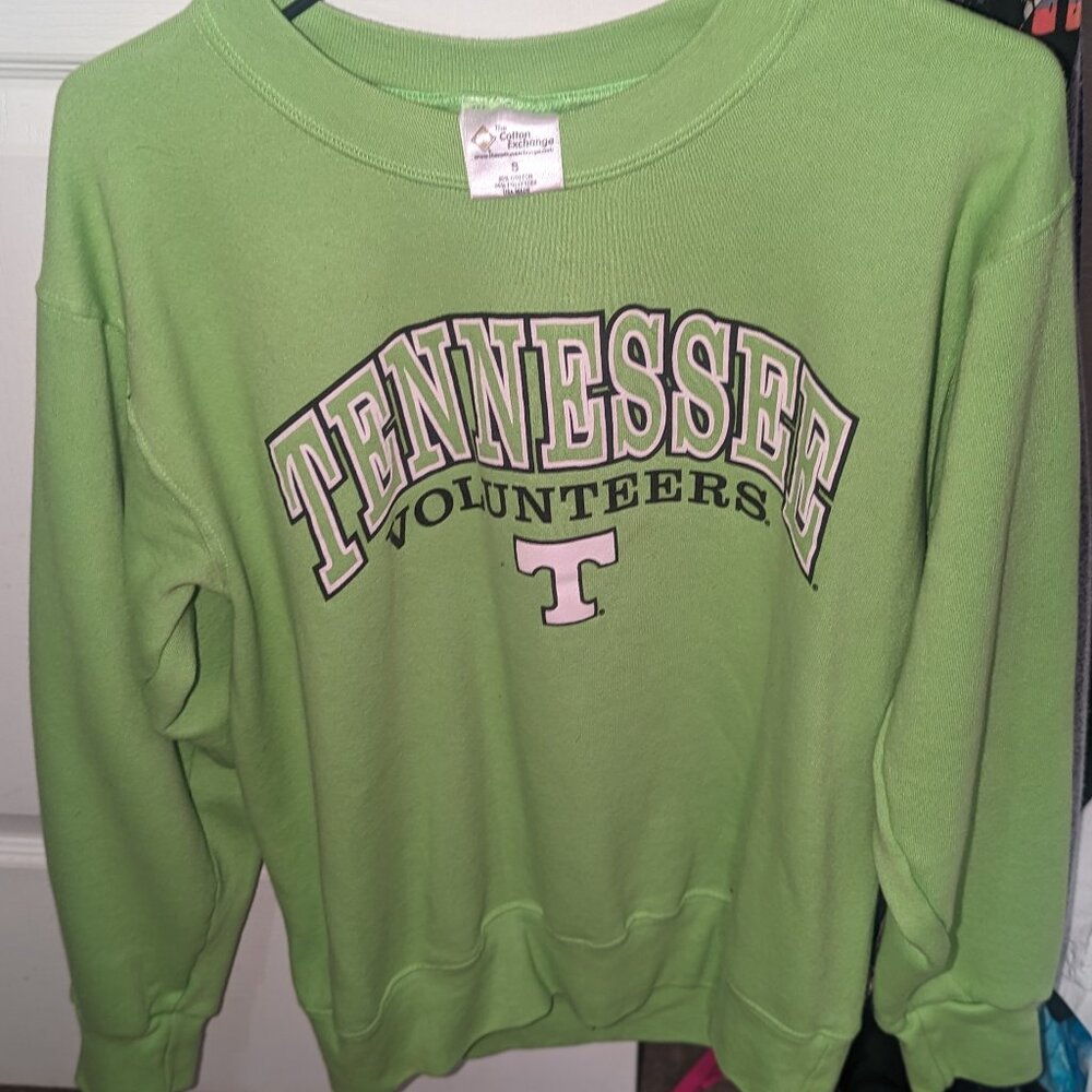 Lime green  Tennessee Volunteers Ladies Sweatshirt